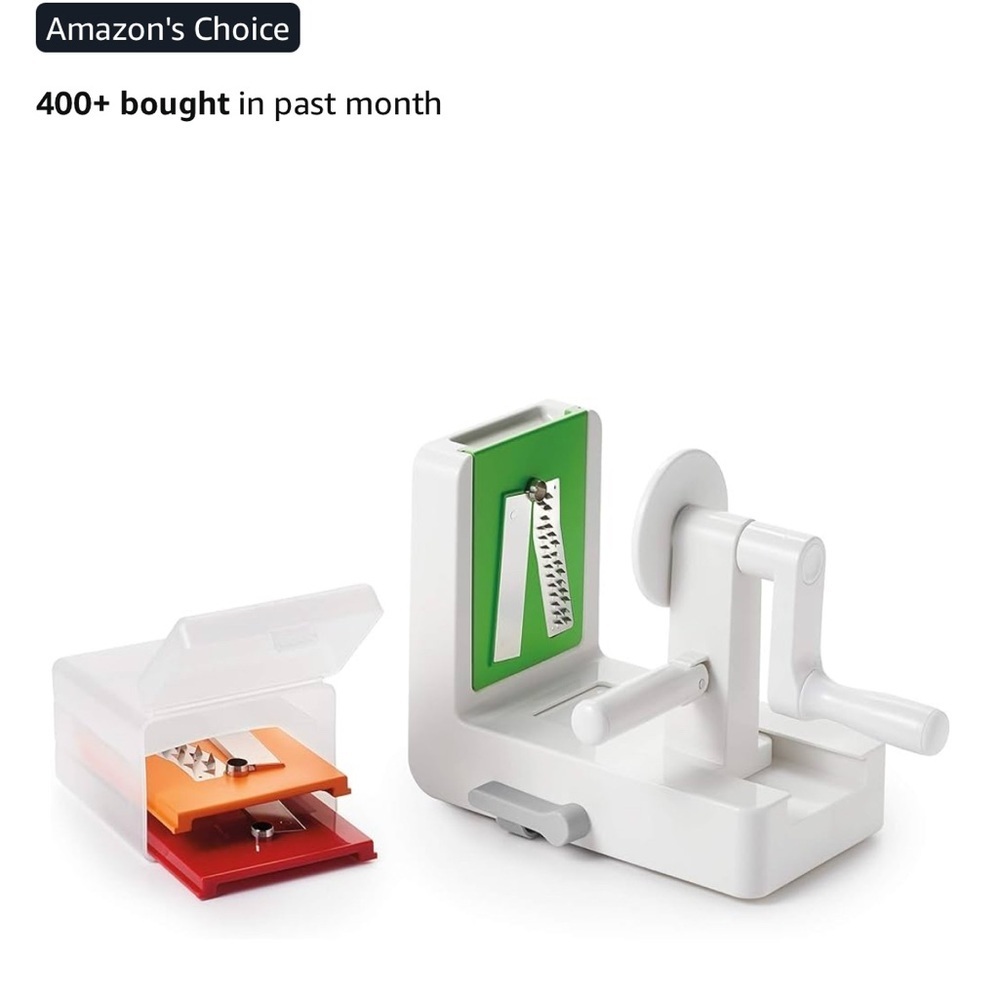 OXO Good Grips 3-Blade Tabletop Spiralizer with StrongHold Suction NEW - Picture 3 of 9